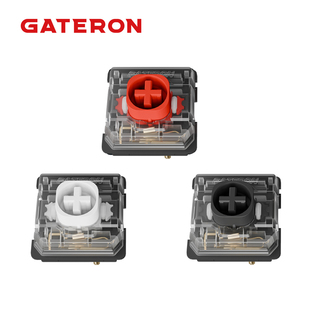 gateron佳达隆静音系列矮红轴矮白矮黑轴线性手感机械键盘配件