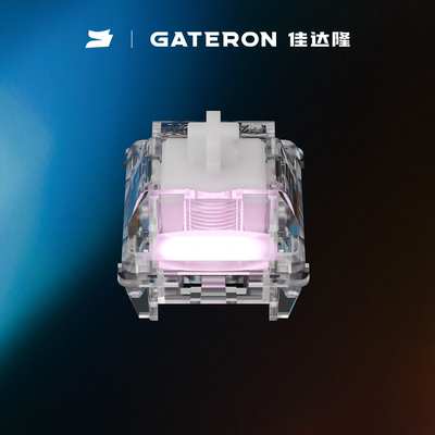 gateron佳达隆新品磁玉Air轴透明透光磁轴封底HiFi音游戏键盘开关