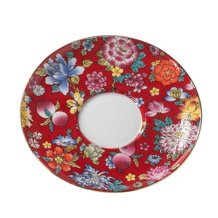 珐琅彩陶瓷杯垫茶托家用防烫盖碗托盘创意杯碟茶道配件隔热垫底座