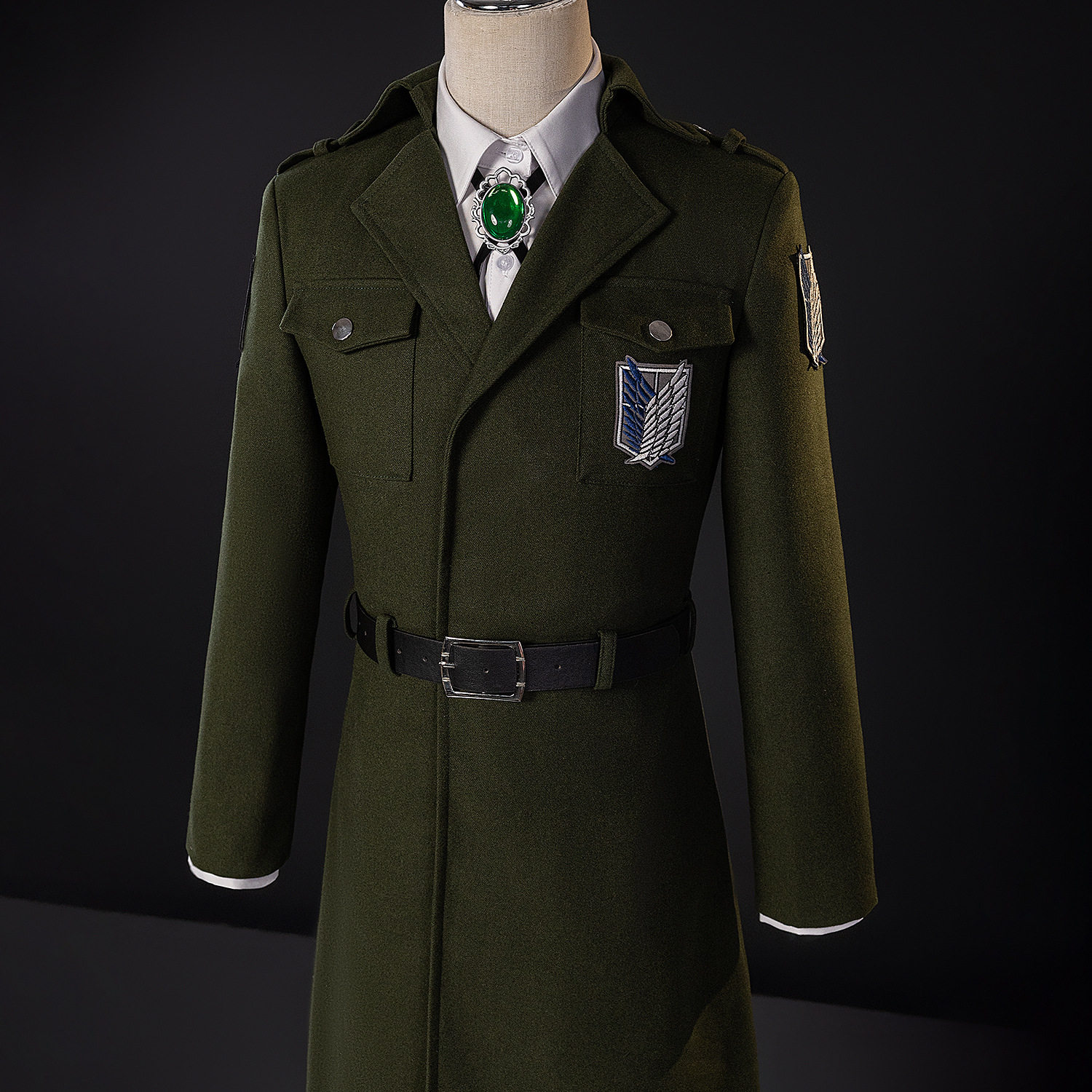 进击的巨人COS服调查兵团刺绣版巨人大衣COSPLAY二次元动漫服跨境