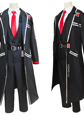 边狱巴士公司cos鸿璐浮士德长款游戏全套黑色制服cosplay服装