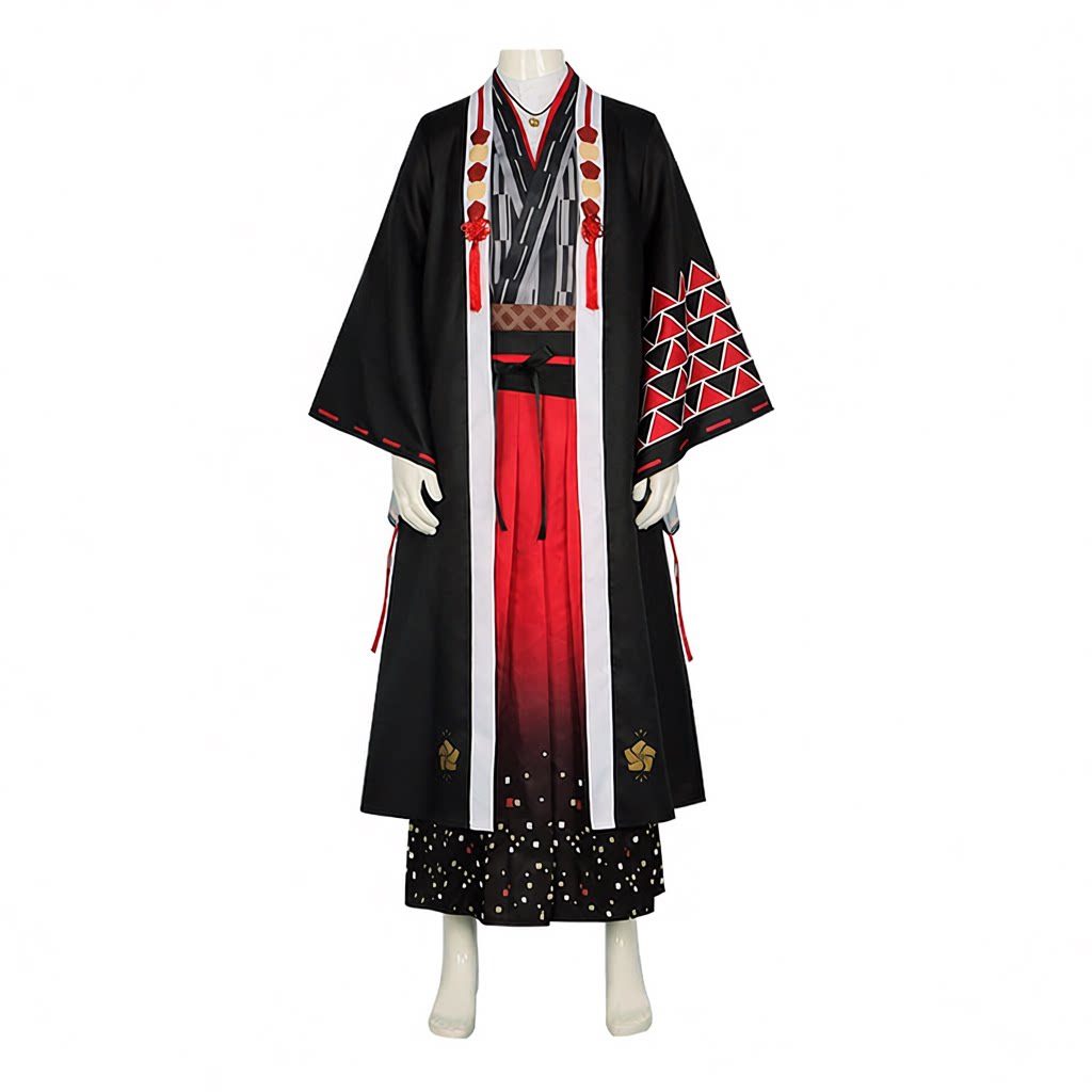 vtuber弦月藤士郎cos服虚拟主播浴衣和服表演服cosplay动漫服装
