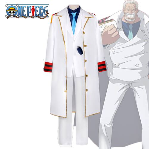 新款海贼王衣服卡普中将路飞爷爷披风全套cosplay动漫服装