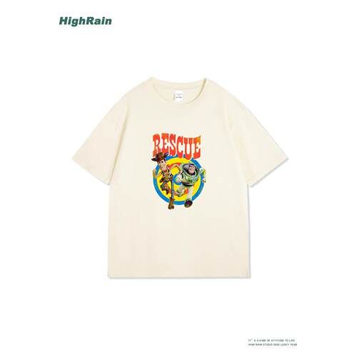 HighRain玩具总动员RESCUE印花短