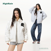 RAIN可拆卸羊羔绒翻领棉服夹克冬季 男女同款 美式 HIGH 工装 外套潮