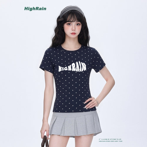 HighRain2026新款韩系学院风波点