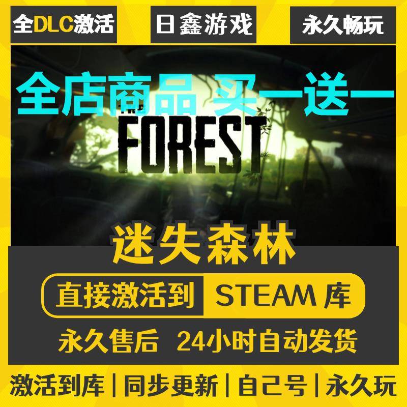 STEAM迷失森林 The Forest激活码CDKEY全DLC国区游戏入库全球激活