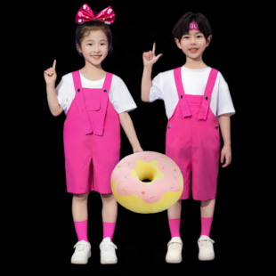 芝芝舞蹈剧目香喷喷舞蹈表演服幼儿女童现代可爱演出服甜甜圈道具
