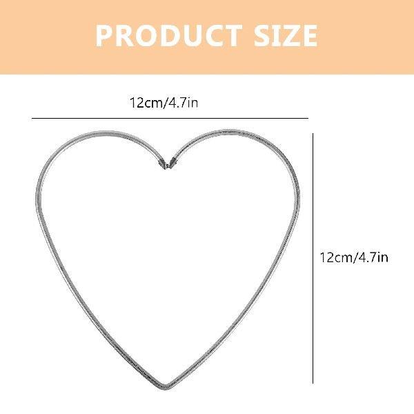 10Pc Simple Dreamcatcher Loving Heart Shape Metal Ring