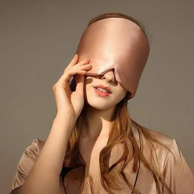 Enlarged Eye Patch Women Men Silk Satin Sleep Mask Comfortab