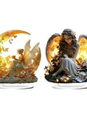 Fairytale Angel with Table Sign Decoration with Bracket