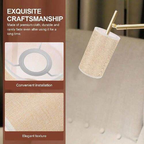 Ceiling Fabric Lampshade Shades for Table Metal Small