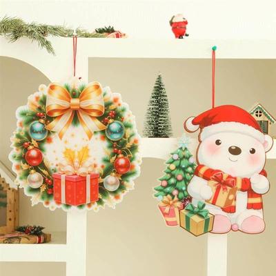 LED Christmas Ornaments, Light Up Reindeer Snowman for Kids