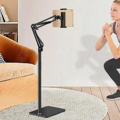 Phone Floor Stand Flexible Long Arm Tablet Phone Holder