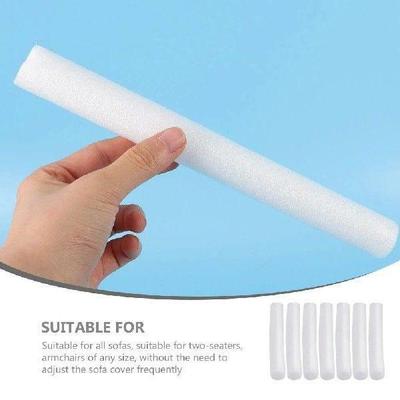 7pcs White Foam Caulking Strips for Sofa Couch Cover Sticks