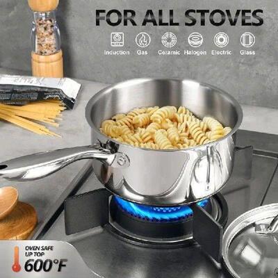 MICHELANGELO Saucepan Set Stainless Steel Sauce Pot with
