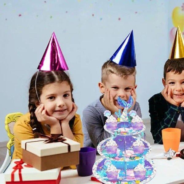 Mermaid Cupcake Stand Tower Display Stand Dessert Cupcake