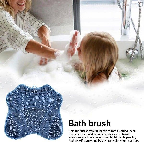 Feet Scrubber Shower Silicone Foot Scrub Mat With Non-slip
