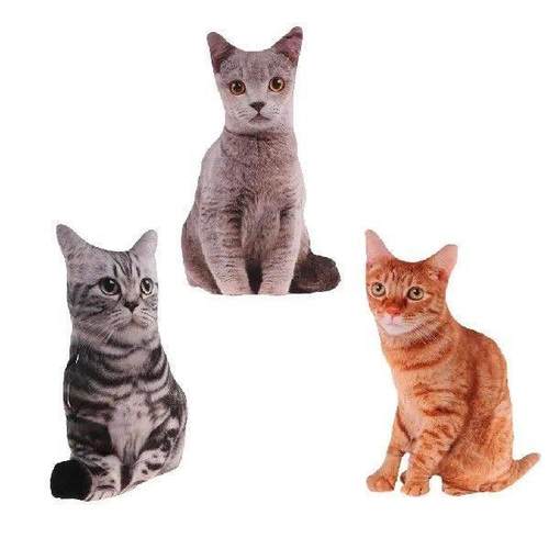 Cat Shaped Throw Pillow Hugging Pillow Cushion for Bed /