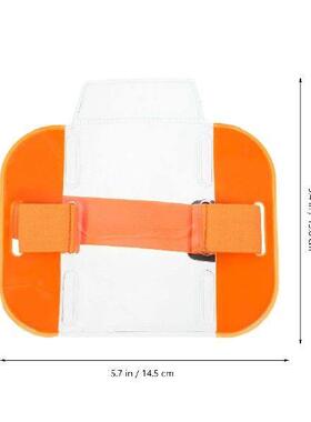 2 Pcs ID Card Armband Holder Clear Sleeves Badge Wrist Home