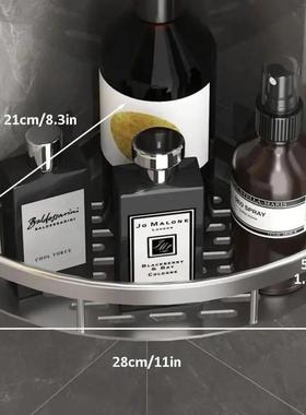 Bathroom Storage Rack No Drill Shelves Wall Mount Corner She