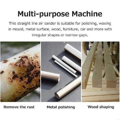 Multi Purpose Air Sander Featuring Iron Rubber Sanding Pads