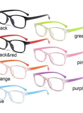 方形防蓝光儿童眼镜光学框架儿童B