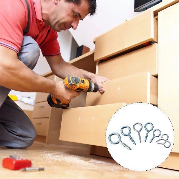 210 Pcs Sheep Eye Screw Iron Screws Accessory Eyelets Boxed