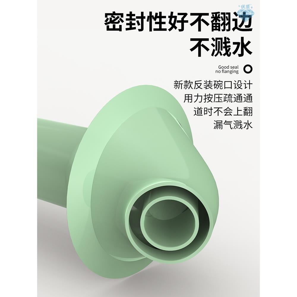 Dredge Plug Air Pump Pipe Plunger Toilet Drain Cleaner Blo