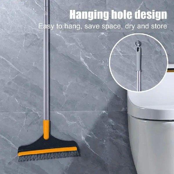 Rotating Floor Scrub Brush Long Handle Windows Squeegee