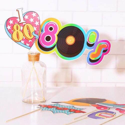 Tinksky 21Pcs Funny Birthday Party Photo Booth Accessory