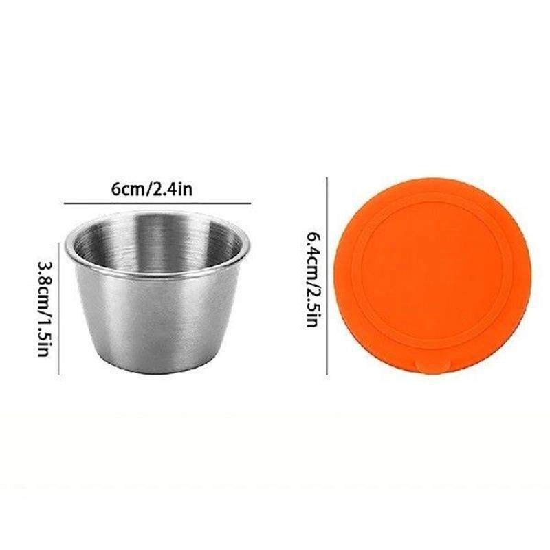 1pcs Salad Dressing Container To Go Reusable Stainless