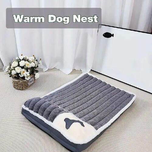 Dog Crate Pad Warm Dog Kennel Washable Dog Crate Mat With