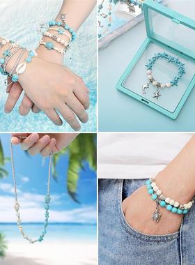Turquoise Diy Turtle Sea Star Beads Bracelet Necklace Making