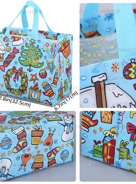 5pcs Christmas Gift Bags Wrapping Tote Bags decorations Xmas