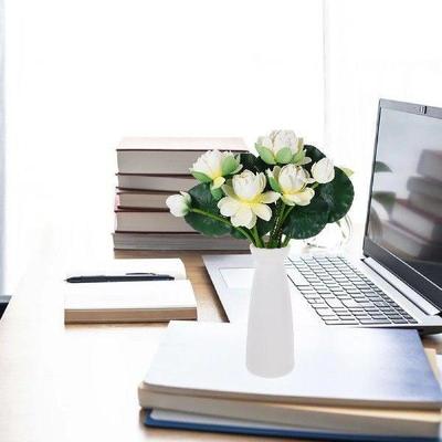 2 Pcs Simulation Lotus Decoration Artificial Flowers for