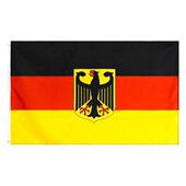 National Metal Emblem Germany Flag with Eyelets German