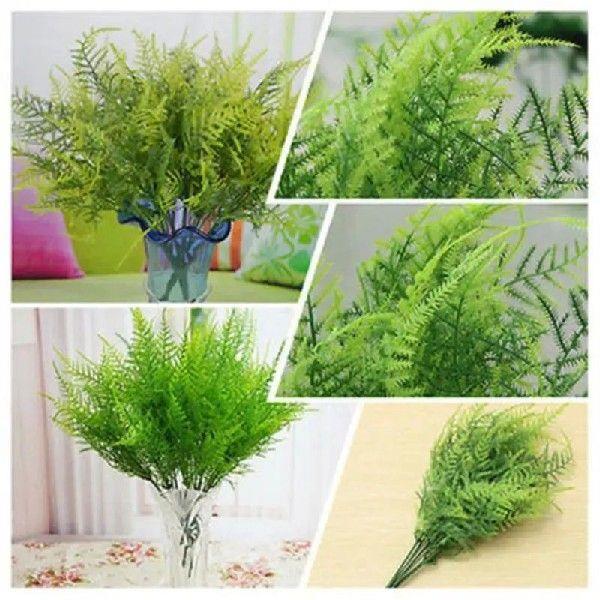Stems Artificial Plants Asparagus Fern Plastic Ferns Green
