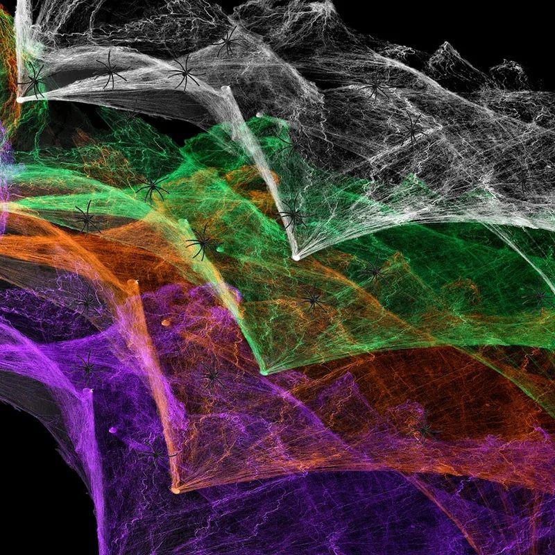 Artificial Spider Web Halloween Decoration Scary Party