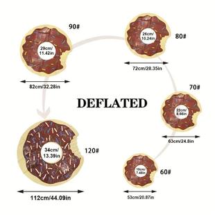 Swimming Ring Swim Inflatable Circl Float Donut Pool 1pc PVC