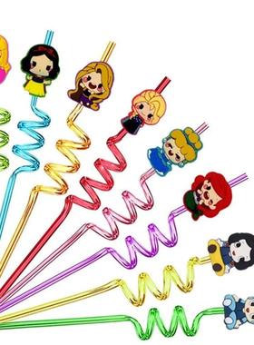 6Pcs Toy Story Birthday Party Reusable Drinking Straws 6Pcs