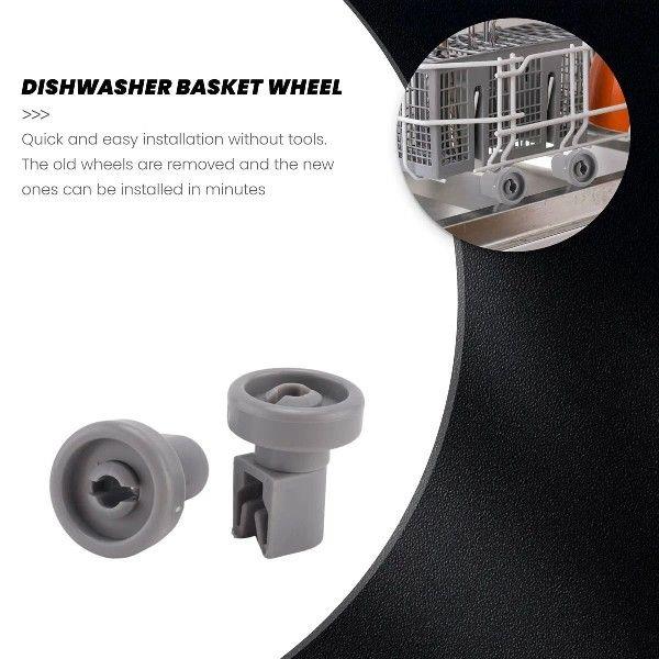 8PCS Dishwasher Basket Wheel for Favorit Privileg Dish
