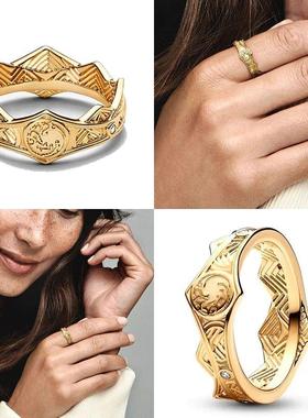 Dragon Family Crown Ring Sparkling Dragon Ring game of Thron