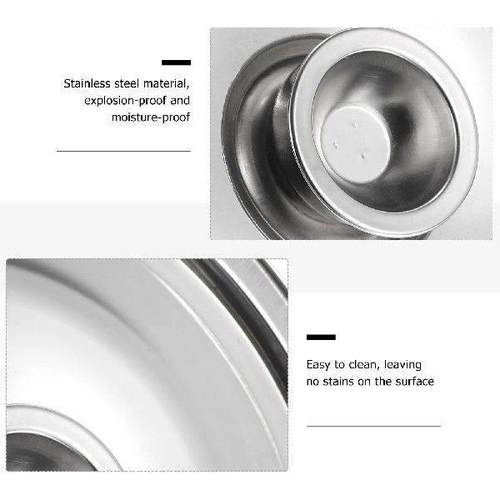 Bowl Cover Stainless Steel Cylinder Head Wok Pan Universal