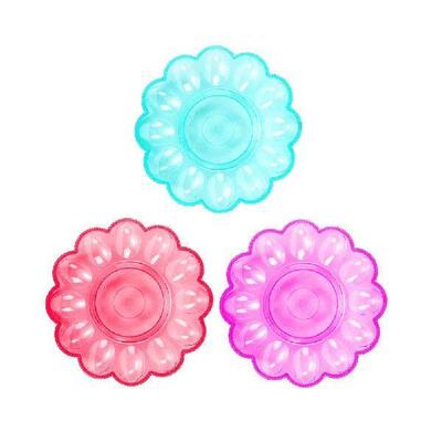 3 Pcs Ceramics Dessert Plate Egg Storage Tray Mazing Holder
