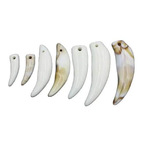 20pcs/30pcs/100pcs Ivory Horn Pendants For Jewelry Making Ac