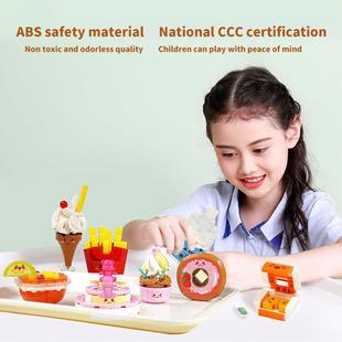 Food Model Building Creative Mini Fries Kit Junk Burger