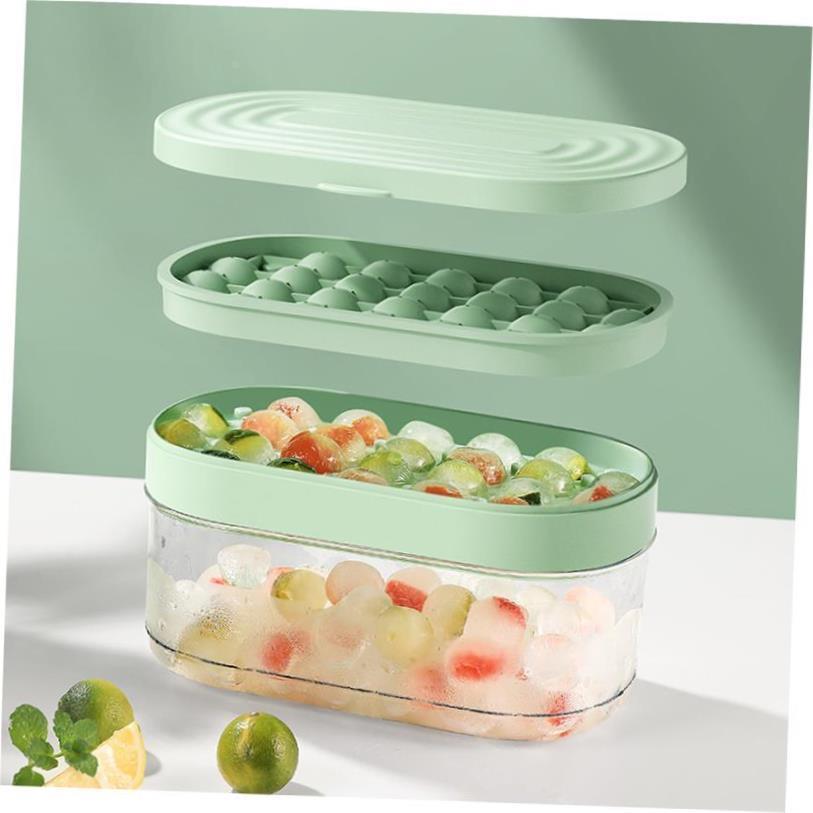 Ice Cube Trays Silicon Bottom Ice Cube Storage Container Box