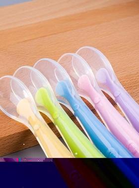 1 piece baby spoon with storage box, non-slip baby training