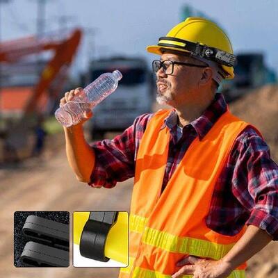 LED Headlamp Rechargeable Flashlight with Motion Sensor